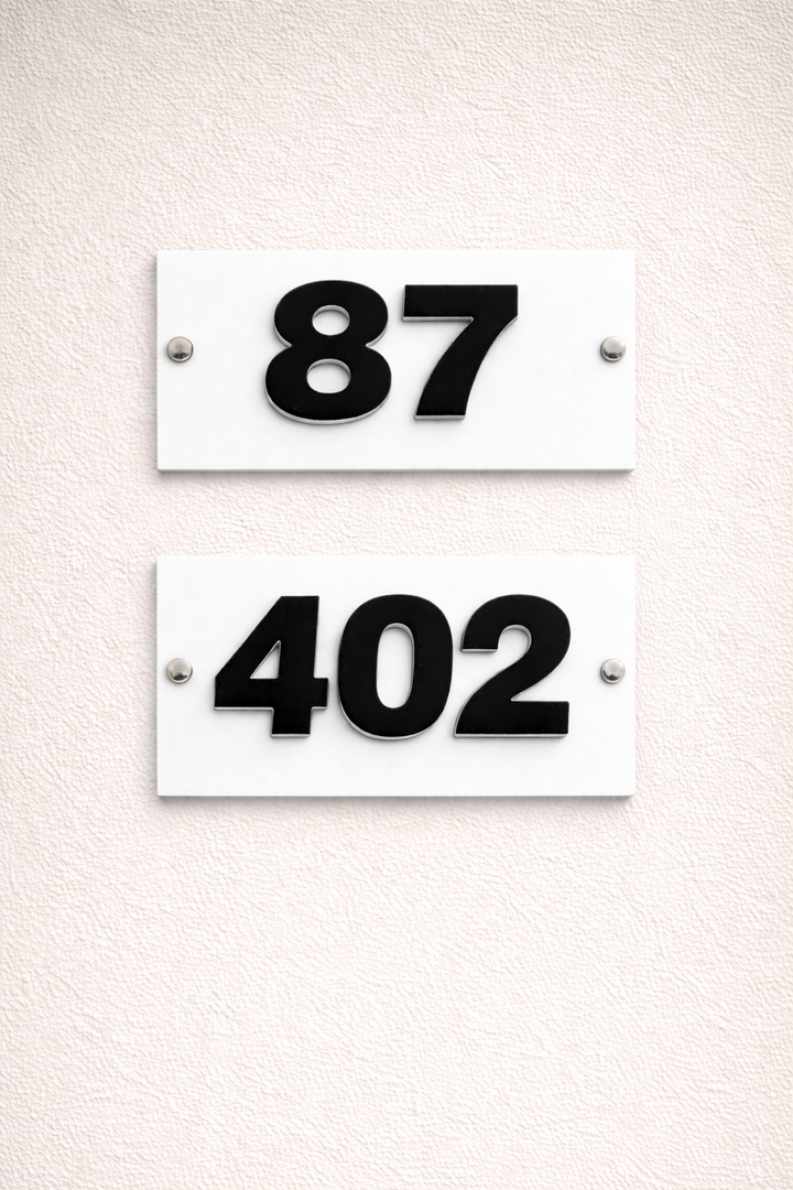 Número de Residenciais Decorativo Premium