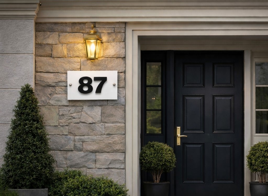 Número de Residenciais Decorativo Premium