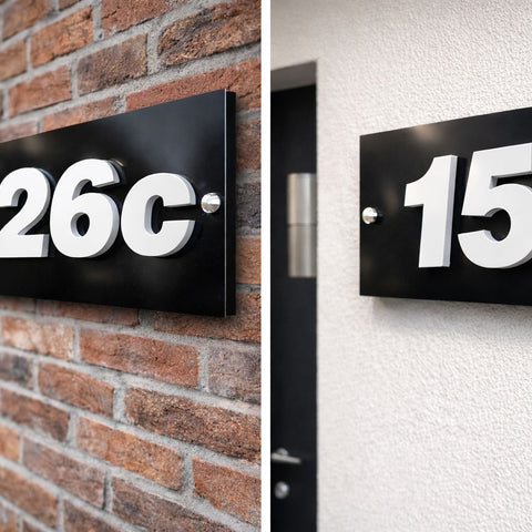 Número de Residenciais Decorativo Premium